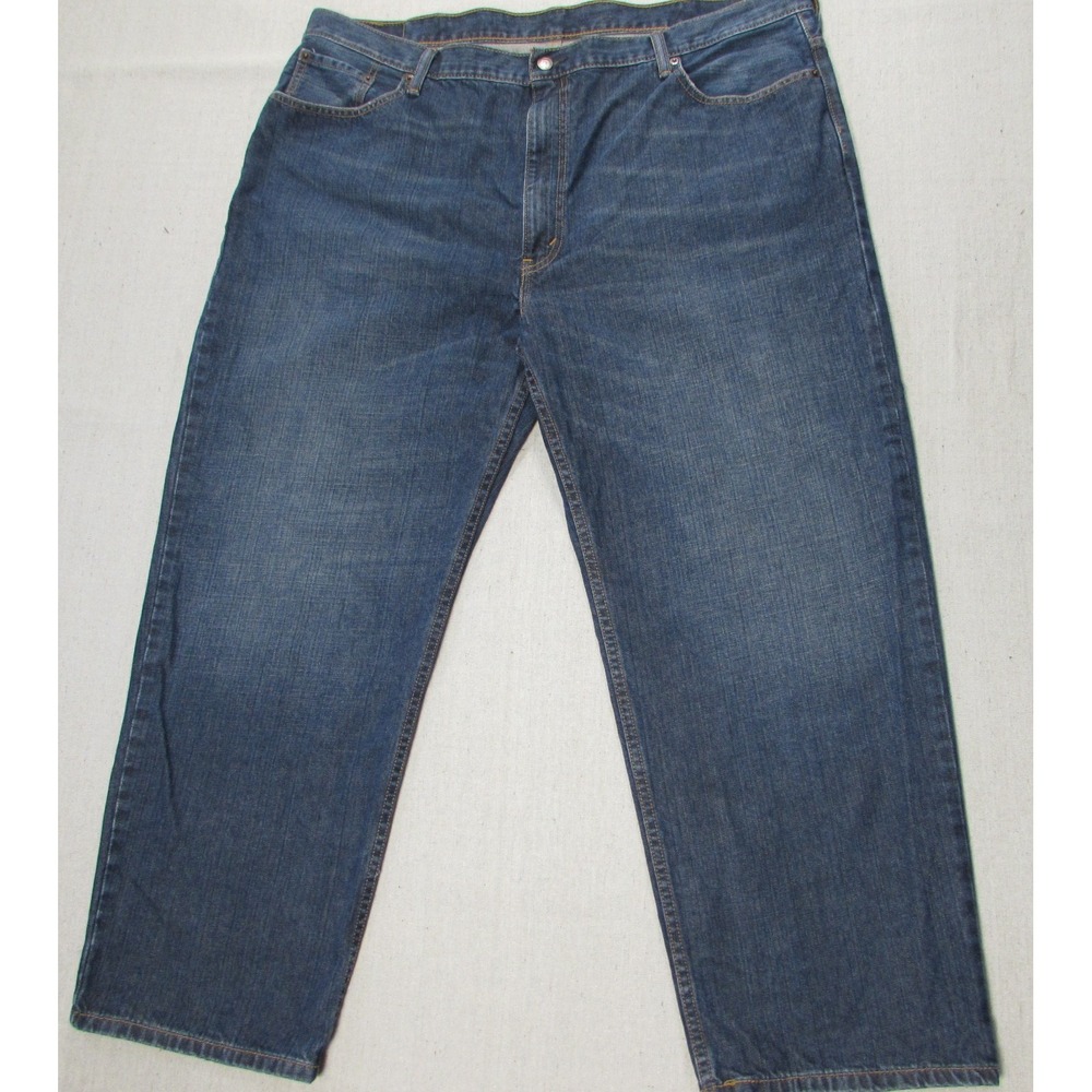 Levi's 550 Big Mens Relaxed Fit Tapered Leg 100% Cotton Dad Jeans 46x29 Measured